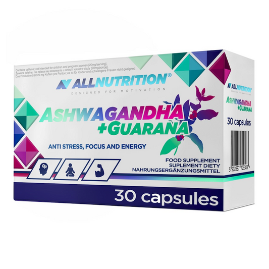 All Nutrition Ashwagandha + Guarana - 30 Kapseln