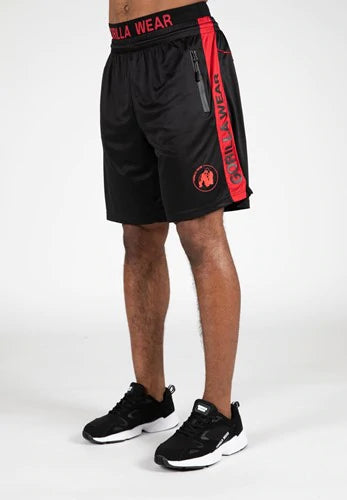 Gorilla Wear Atlanta Shorts - Schwarz/Rot