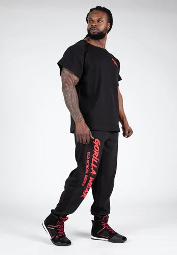 Gorilla Wear Augustine Old School Pants - Schwarz/Rot