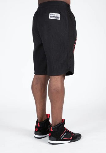 Gorilla Wear Augustine Old School Shorts - Schwarz/Rot