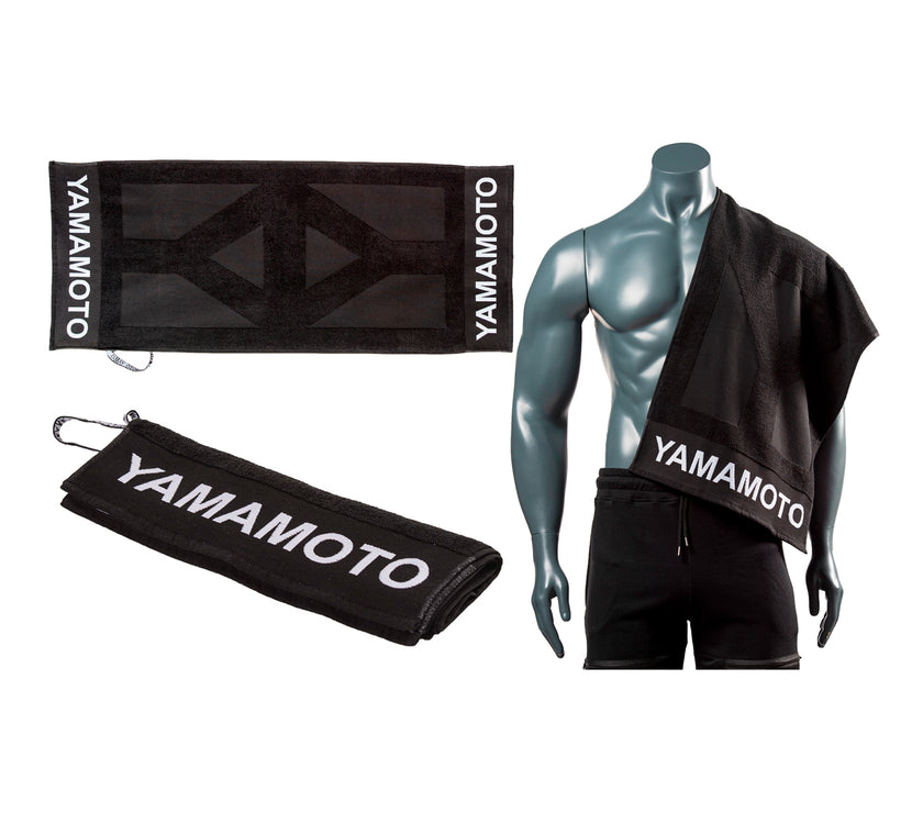 Yamamoto Nutrition Gym Towel Twisted Nero 40x100cm