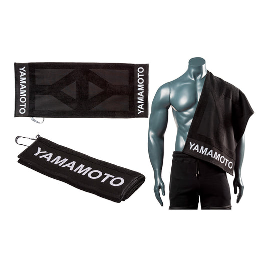 Yamamoto Nutrition Gym Towel Twisted Nero 40x100cm
