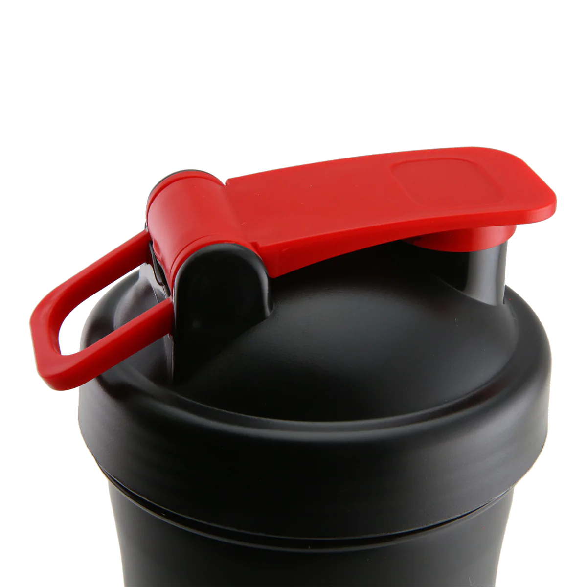 5% Nutrition 20oz Shaker Cup with Flip Top - Schwarz/Rot