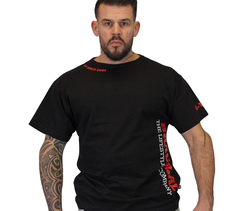 Brachial T-Shirt Gym - Schwarz/Rot
