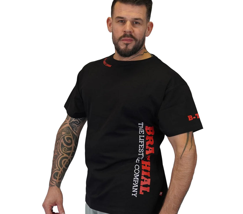 Brachial T-Shirt Gym - Schwarz/Rot