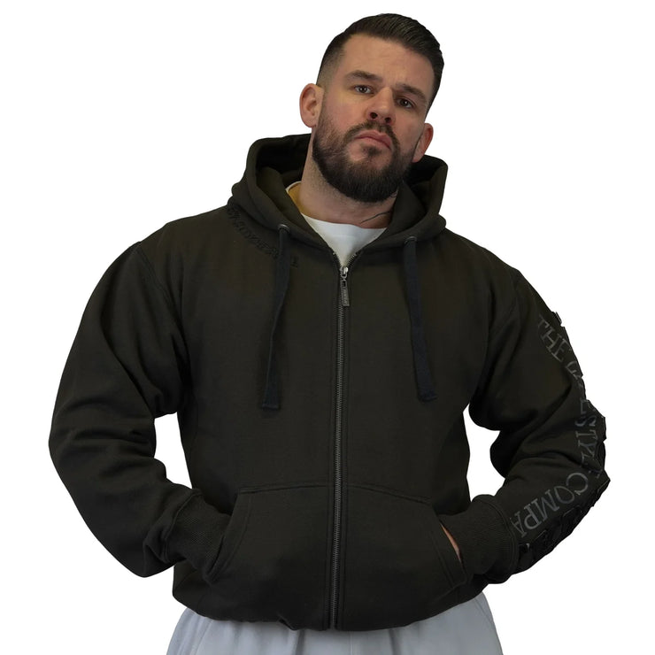Brachial Zip Hoody Gym - Mocca/Schwarz