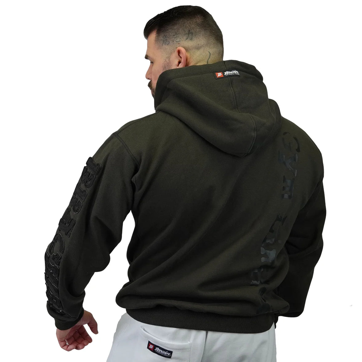 Brachial Zip Hoody Gym - Mocca/Schwarz