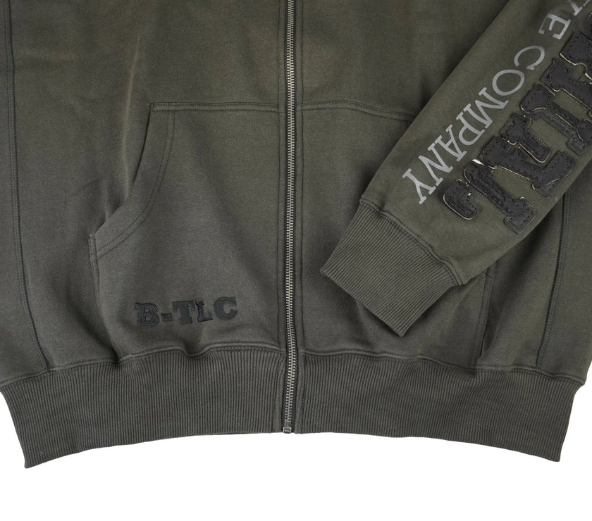 Brachial Zip Hoody Gym - Mocca/Schwarz