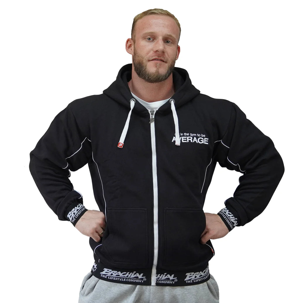 Brachial Zip Hoody Spacy - Schwarz/Weiss