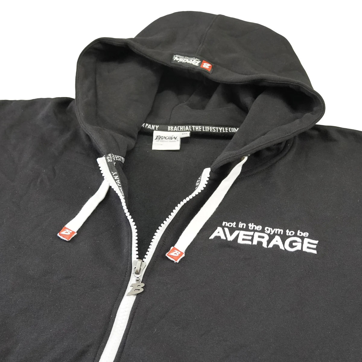 Brachial Zip Hoody Spacy - Schwarz/Weiss