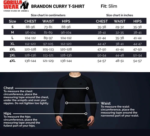 Gorilla Wear Brandon Curry T-Shirt - Schwarz