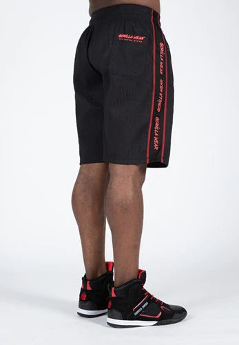 Buffalo Old School Workout Shorts - Schwarz/Rot