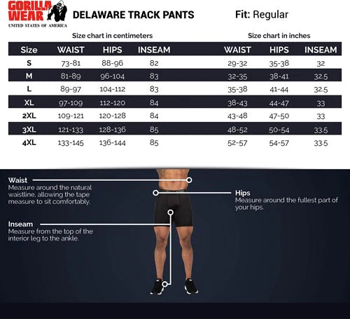 Gorilla Wear Delaware Track Pants - Schwarz