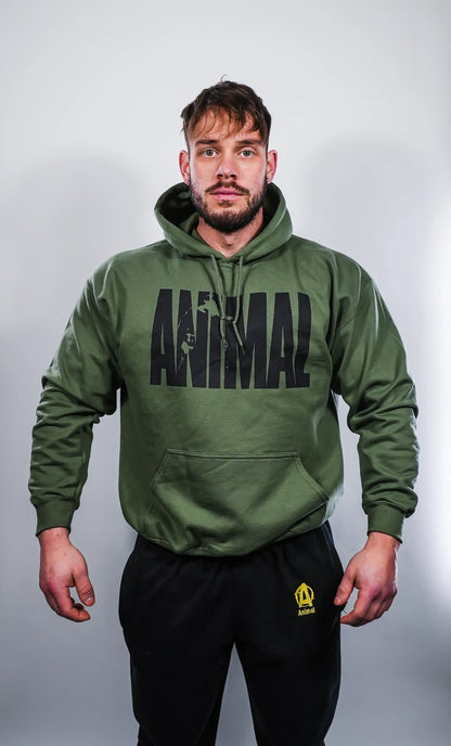 Animal Iconic Hooded Sweater - Armee Grün