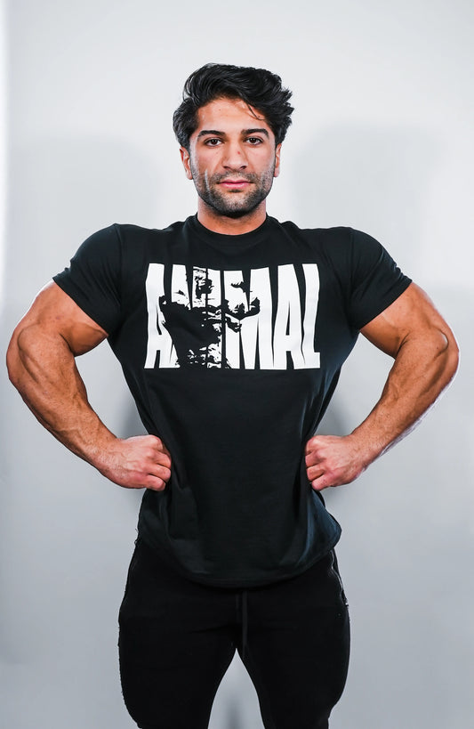 Animal Fury Iconic T-Shirt - Schwarz