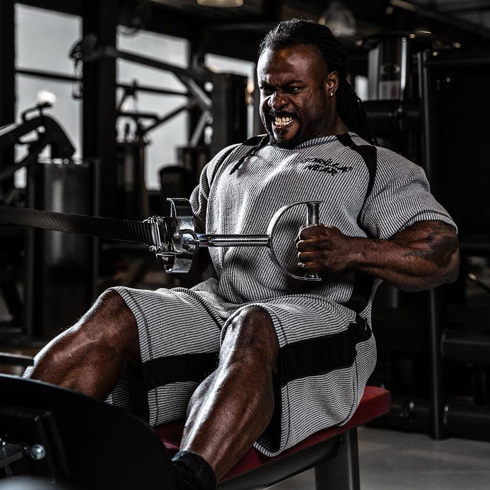 Gorilla Wear Augustine Old School Work Out Top - Grau/Schwarz