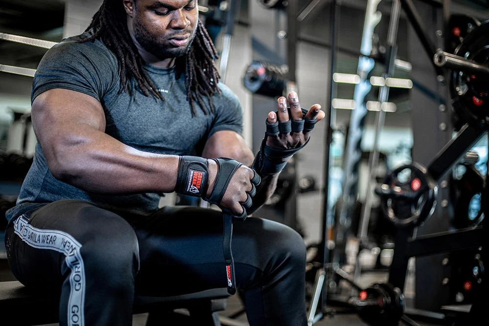 Gorilla Wear Yuma Weight Lifting Gloves - Schwarz
