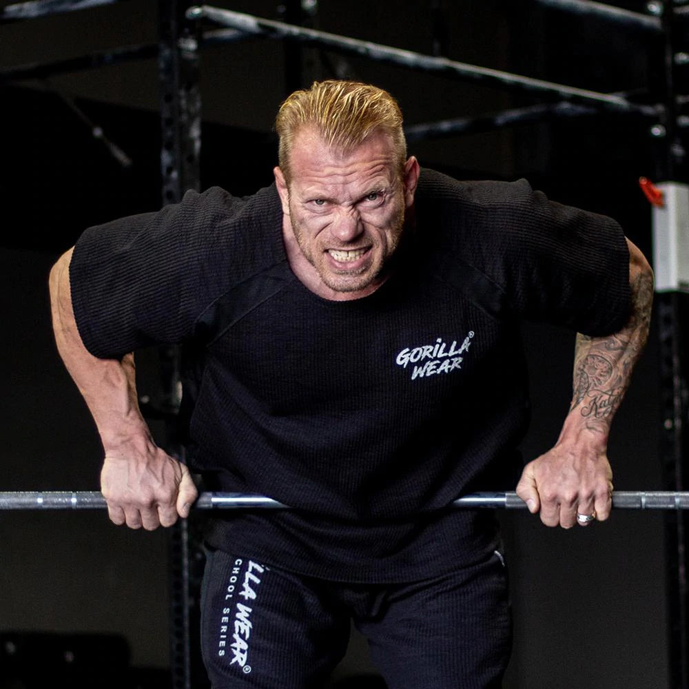 Gorilla Wear Augustine Old School Work Out Top - Schwarz/Weiss
