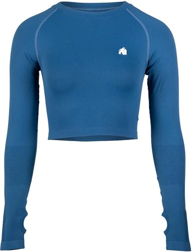 Gorilla Wear Hilton Seamless Long Sleeve - Blau