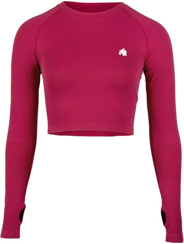 Gorilla Wear Hilton Seamless Long Sleeve - Fuchsia
