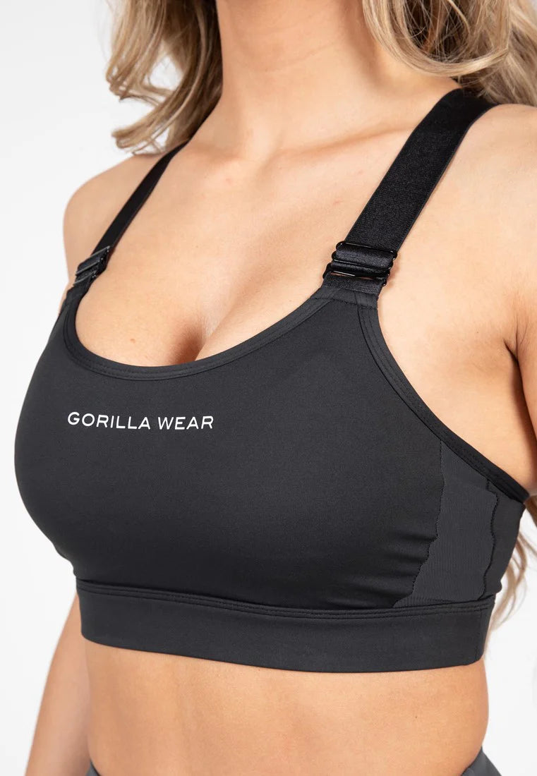 Gorilla Wear Monroe Sports Bra - Schwarz