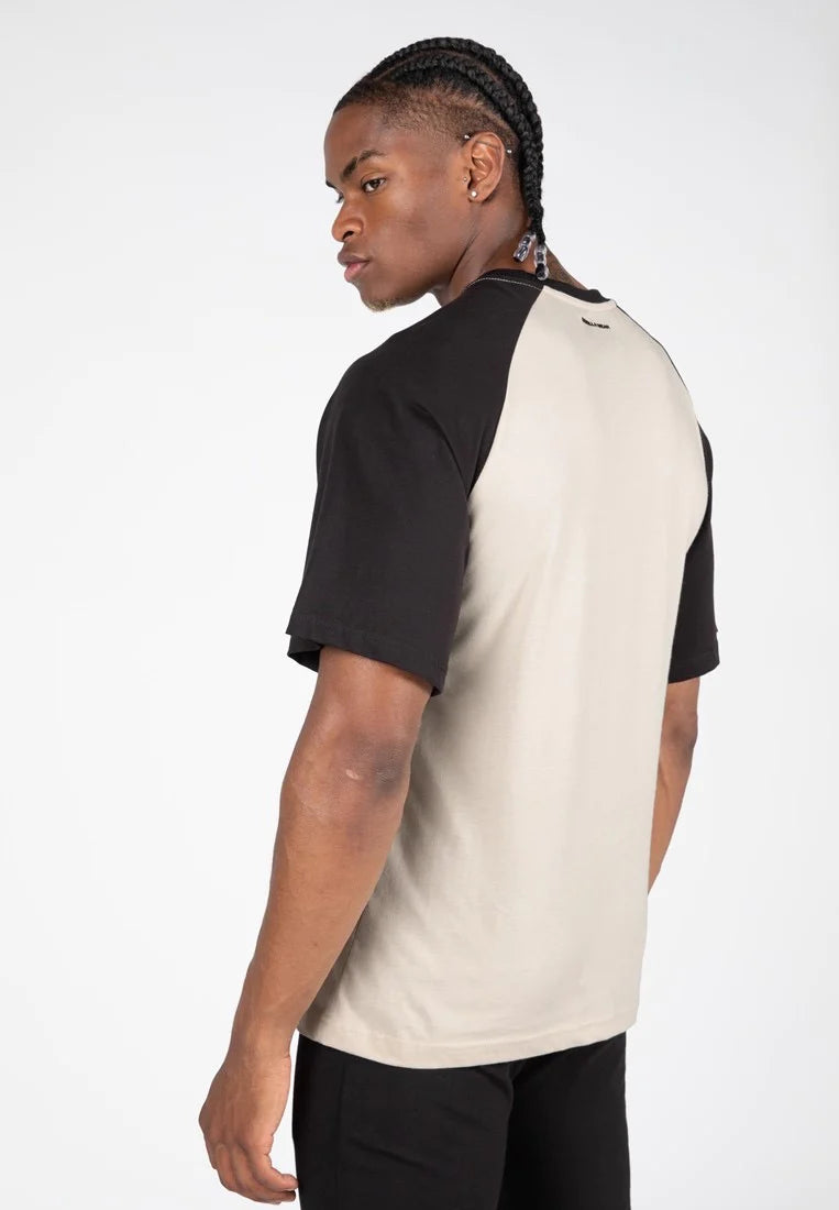 Gorilla Wear Logan Oversized Shirt - Beige/Schwarz