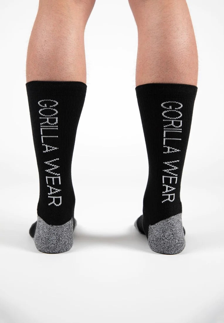 Gorilla Wear Performance Crew Socken Schwarz - 1 Paar