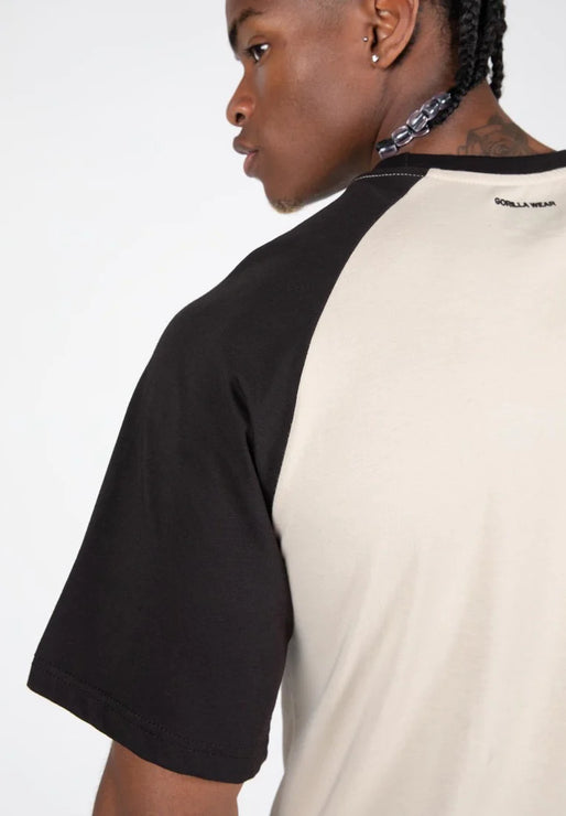 Gorilla Wear Logan Oversized Shirt - Beige/Schwarz