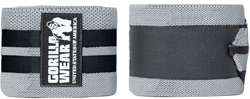 Gorilla Wear Knee Wraps - Grau/Schwarz