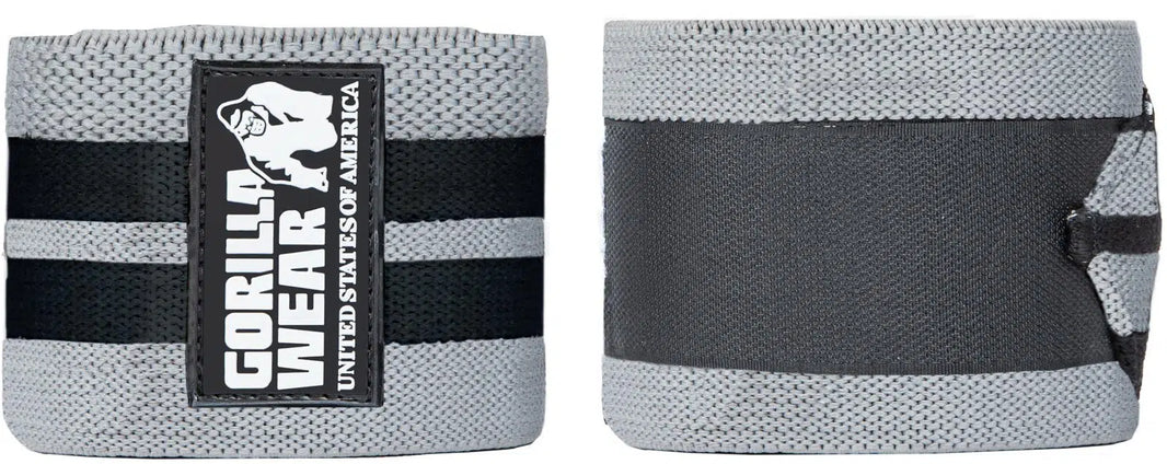 Gorilla Wear Knee Wraps - Grau/Schwarz