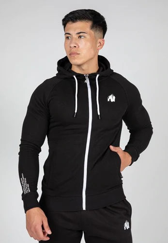 Gorilla Wear Payette Zipped Hoodie - Schwarz