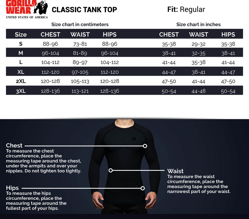 Gorilla Wear Classic Tank Top - Hellblau