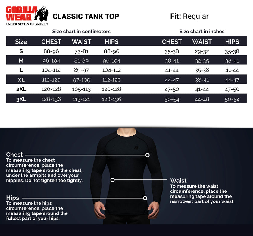 Gorilla Wear Classic Tank Top - Hellblau