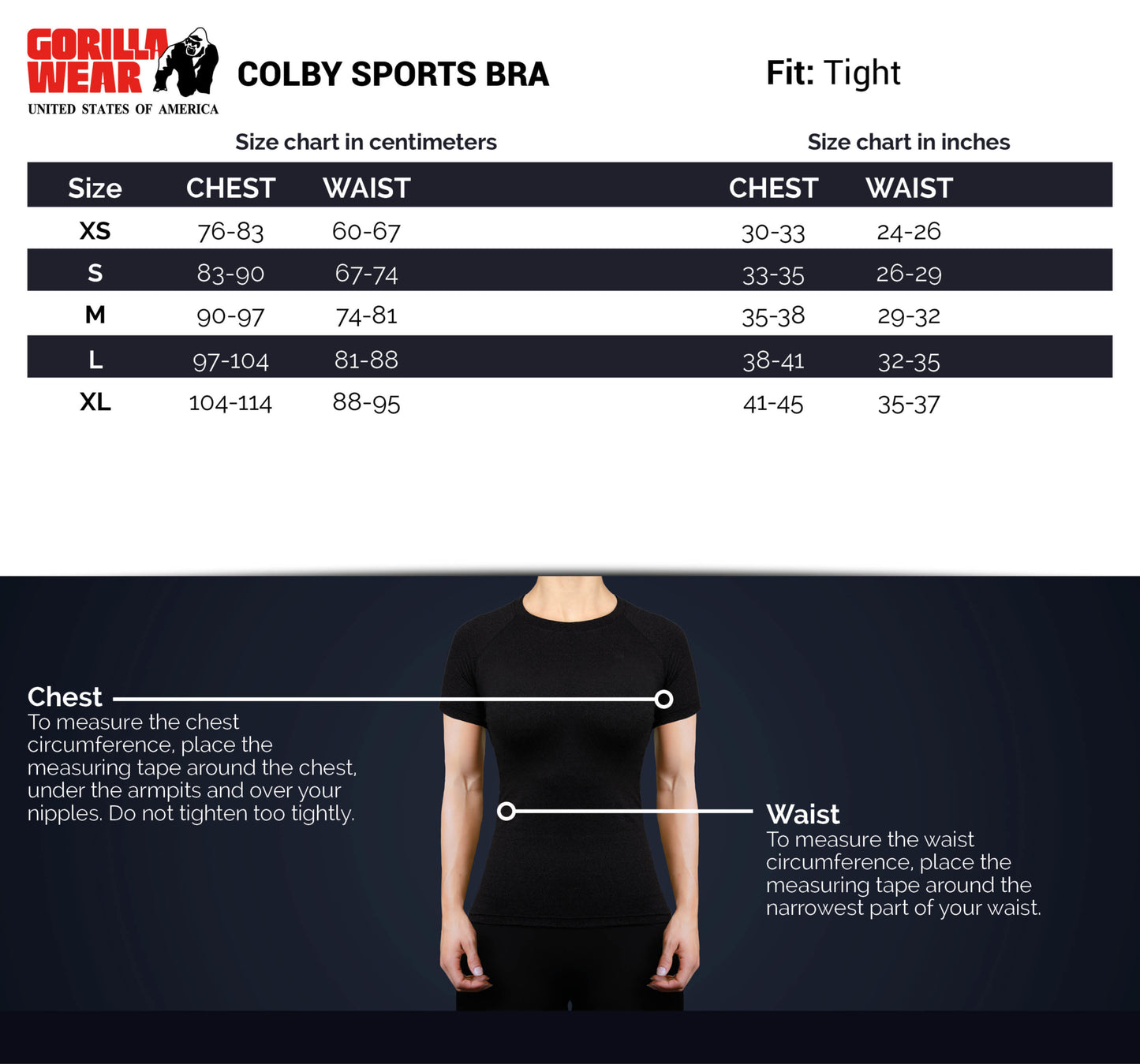 Gorilla Wear Colby Sports Bra - Grau/Pink