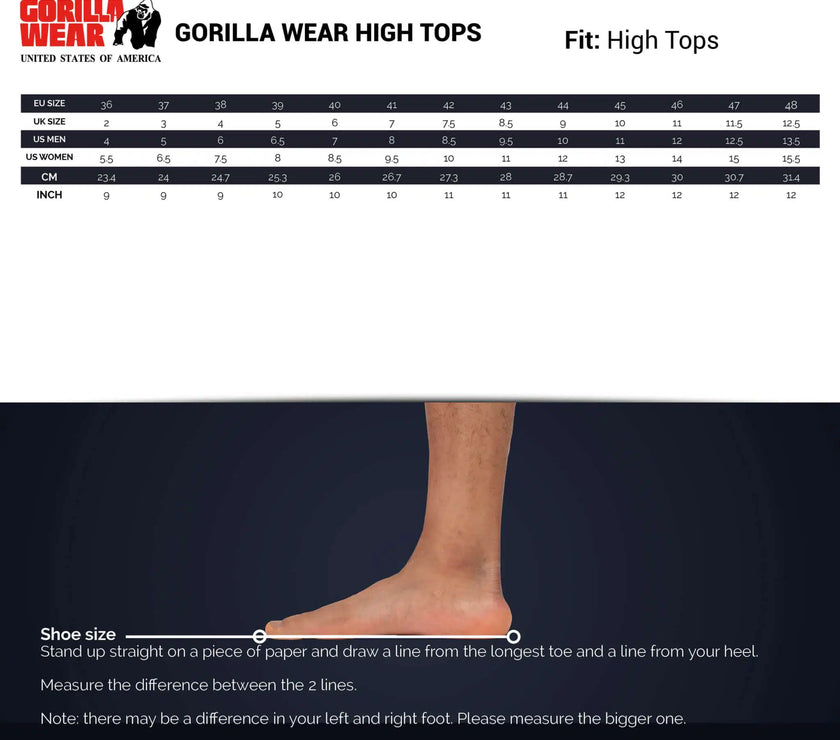 Gorilla Wear High Tops - Rot