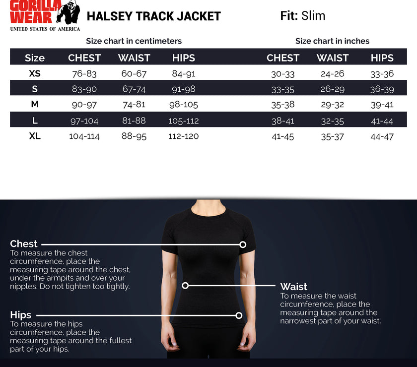 Gorilla Wear Halsey Track Jacket - Schwarz