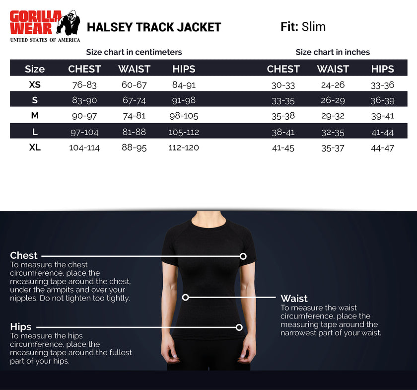 Gorilla Wear Halsey Track Jacket - Schwarz