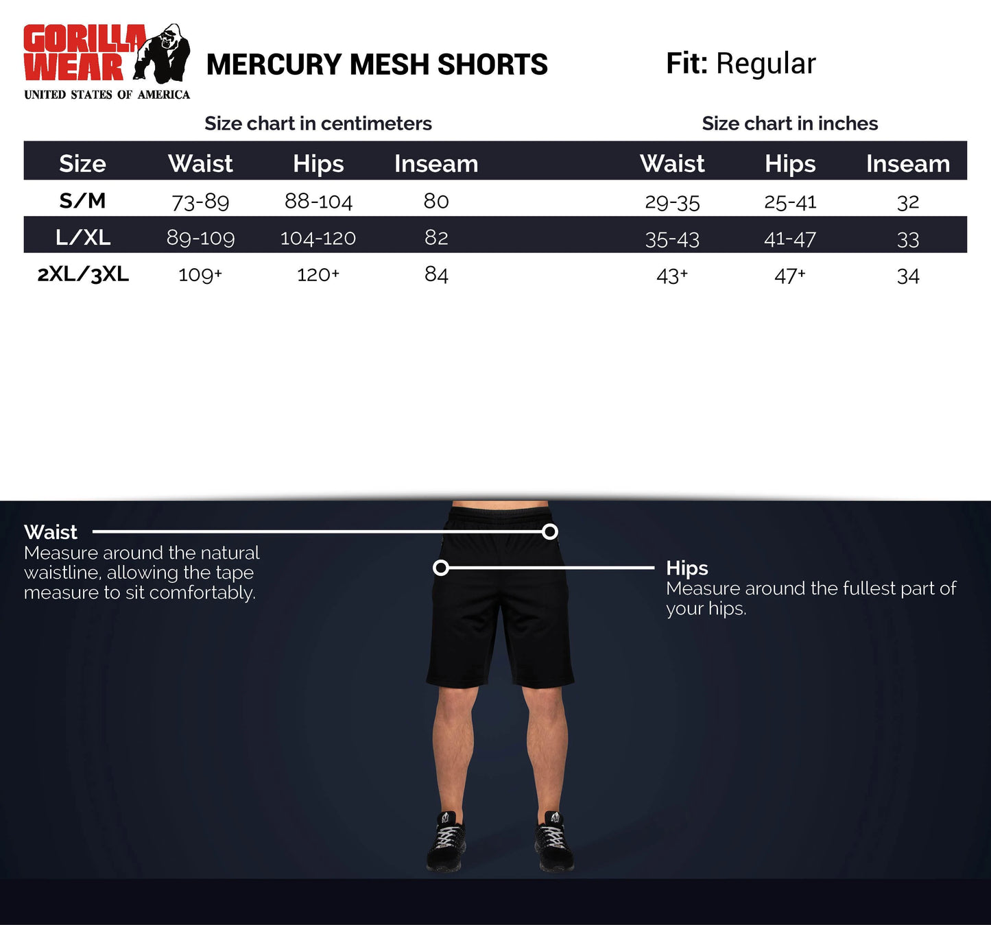 Gorilla Wear Mercury Mesh Shorts - Grau/Schwarz