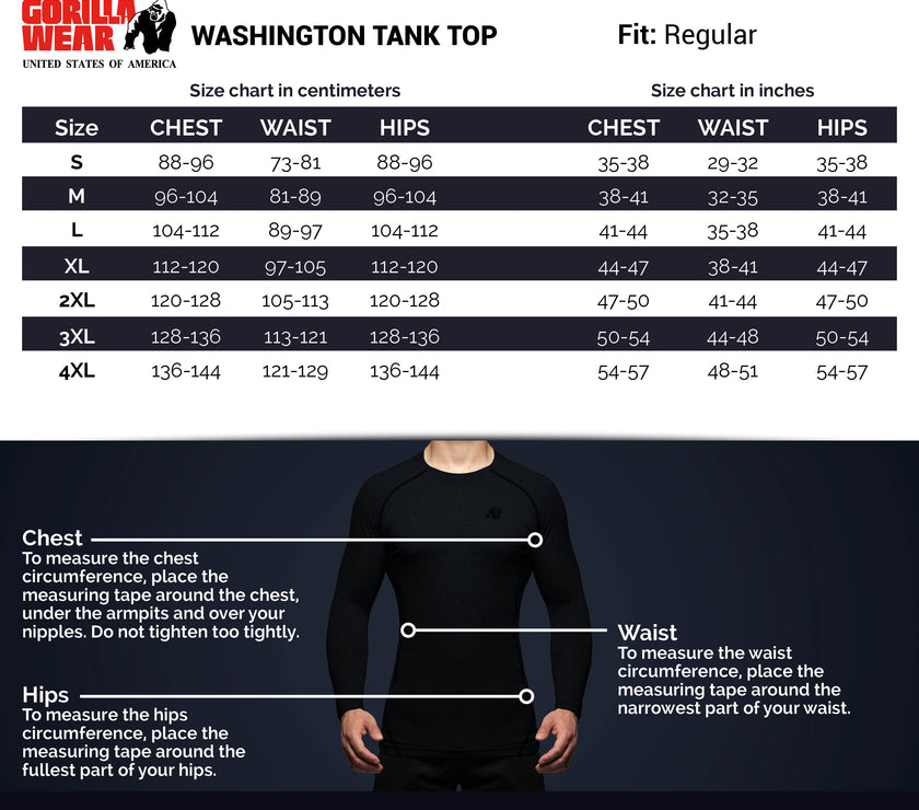 Gorilla Wear Washington Tank Top - Blau