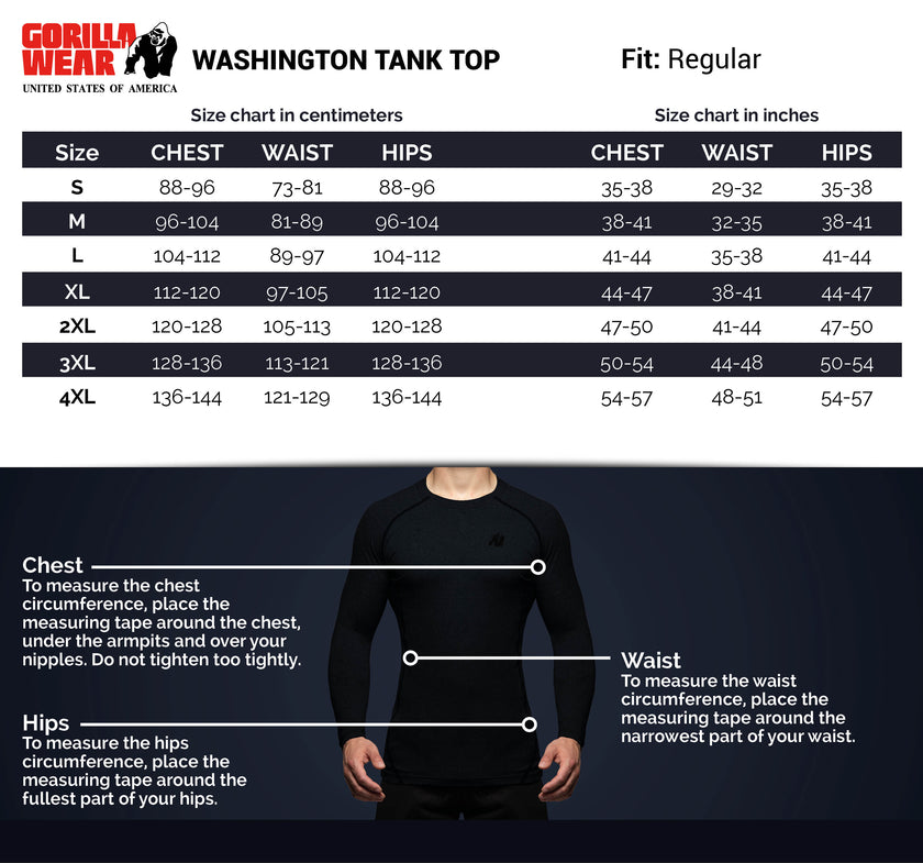 Gorilla Wear Washington Tank Top - Blau