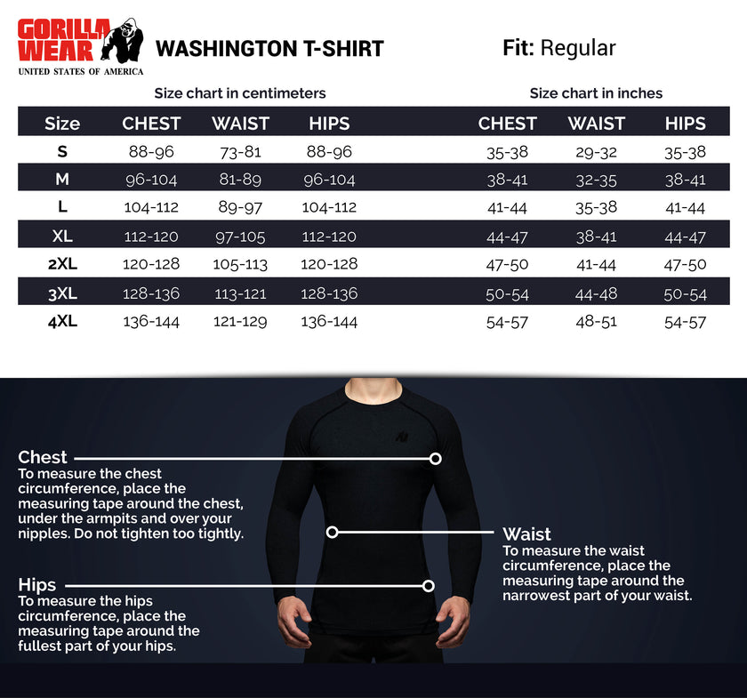Gorilla Wear Washington T-Shirt - Blau