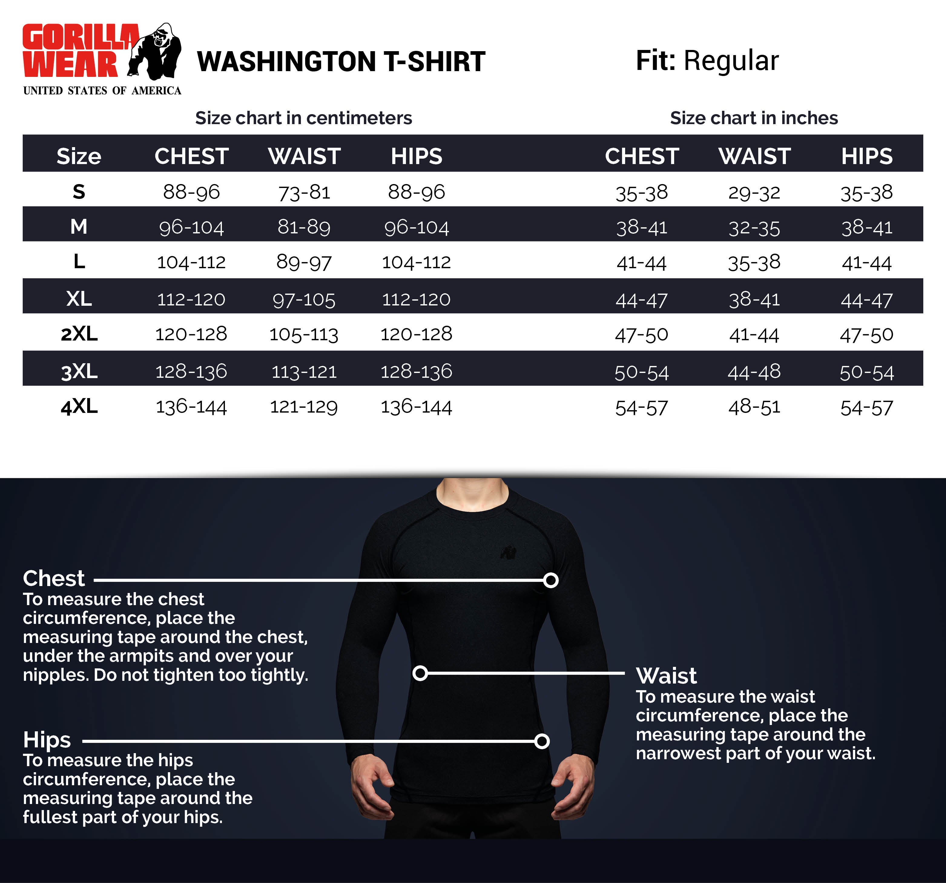 Gorilla Wear Washington T-Shirt - Grau