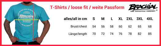 Brachial T-Shirt Gym - Schwarz/Rot