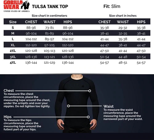 Gorilla Wear Tulsa Tank Top - Schwarz