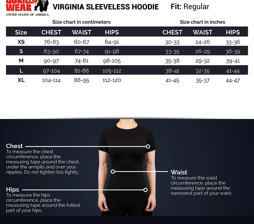 Gorilla Wear Virginia Sleeveless Hoodie - Fuchsia