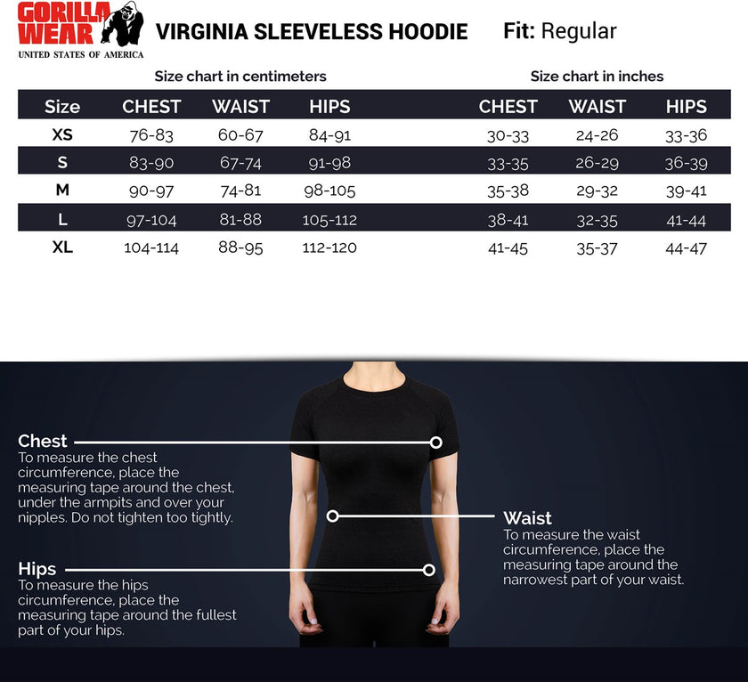 Gorilla Wear Virginia Sleeveless Hoodie - Fuchsia