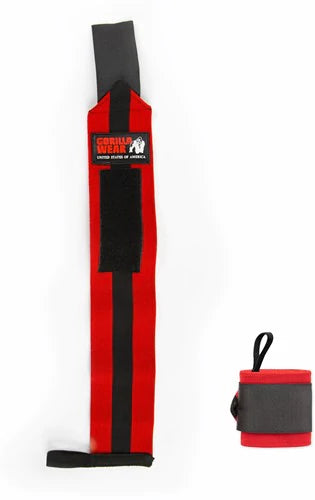 Gorilla Wear Wrist Wraps Ultra - Rot/Schwarz