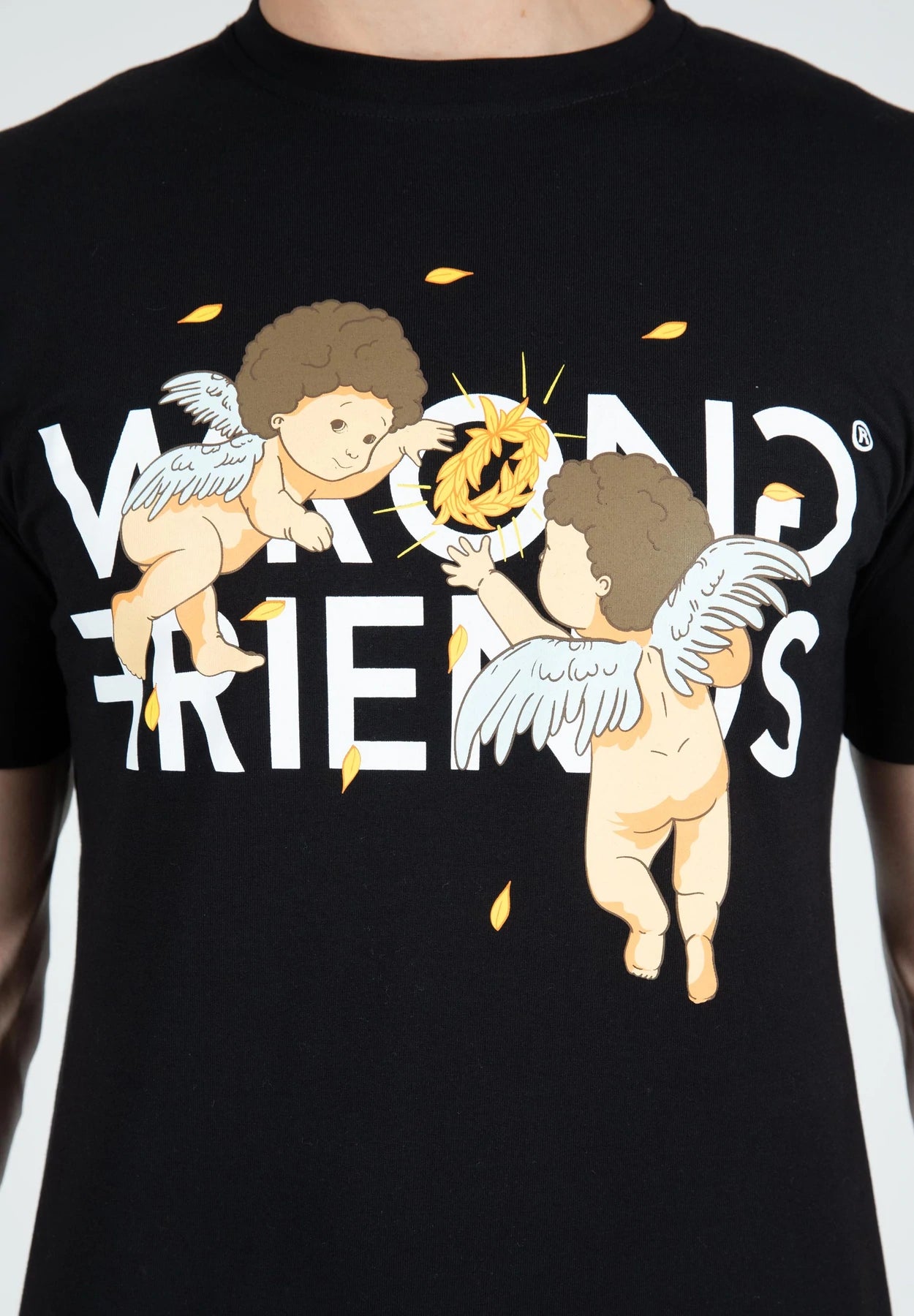 Wrong Friends Angels T-Shirt - Schwarz